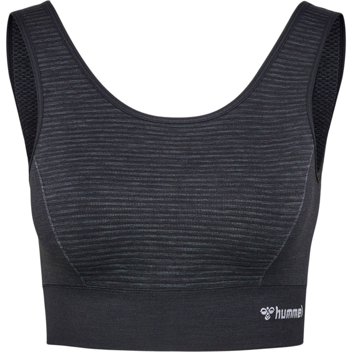 Hummel Hmlmt Ivy Seamless Sports Top - black melange