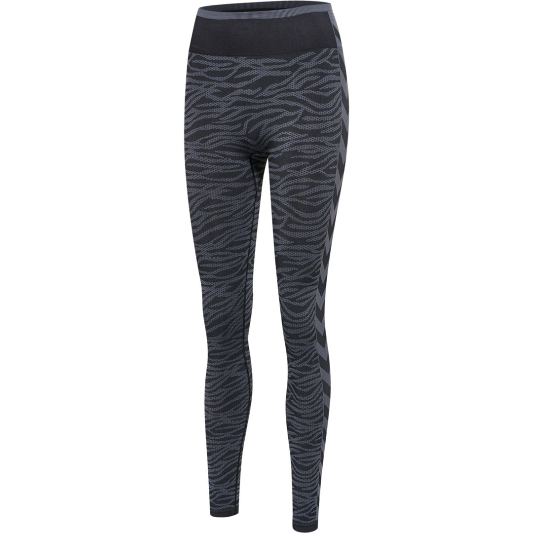 Hummel Hmlmt Saga Seamless Mw Tights - black/asphalt melange
