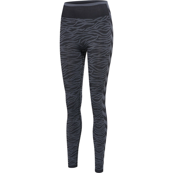 Hummel Hmlmt Saga Seamless Mw Tights - black/asphalt melange