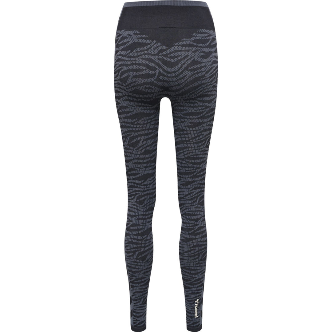 Hummel Hmlmt Saga Seamless Mw Tights - black/asphalt melange