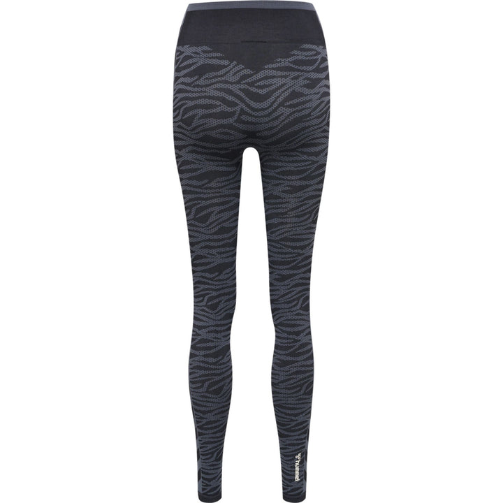 Hummel Hmlmt Saga Seamless Mw Tights - black/asphalt melange