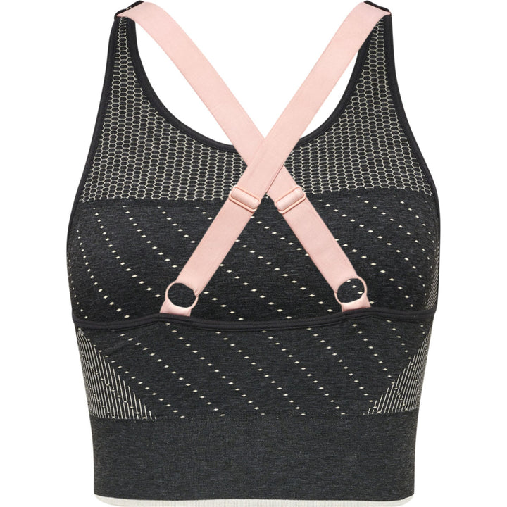 Hummel Hmlmt Hana Seamless Sports Top - black melange