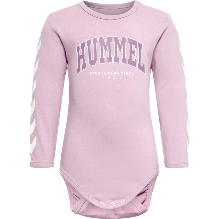 Hummel hmlFAST FLIPPER BODY L/S - mauve shadow