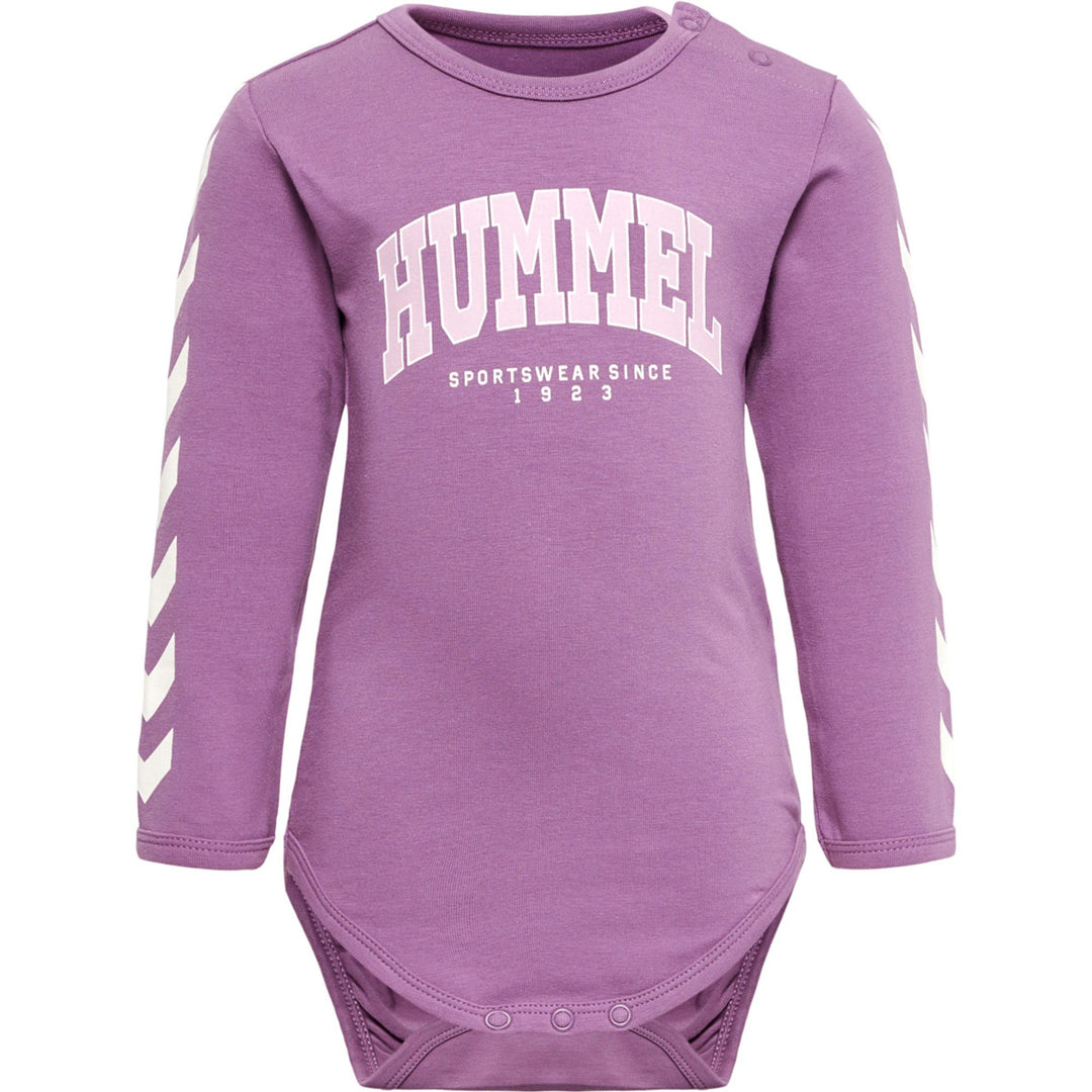 Hummel hmlFAST FLIPPER BODY L/S - argyle purple
