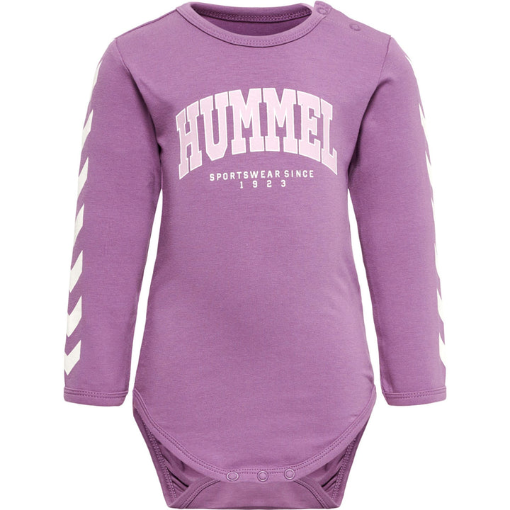 Hummel hmlFAST FLIPPER BODY L/S - argyle purple