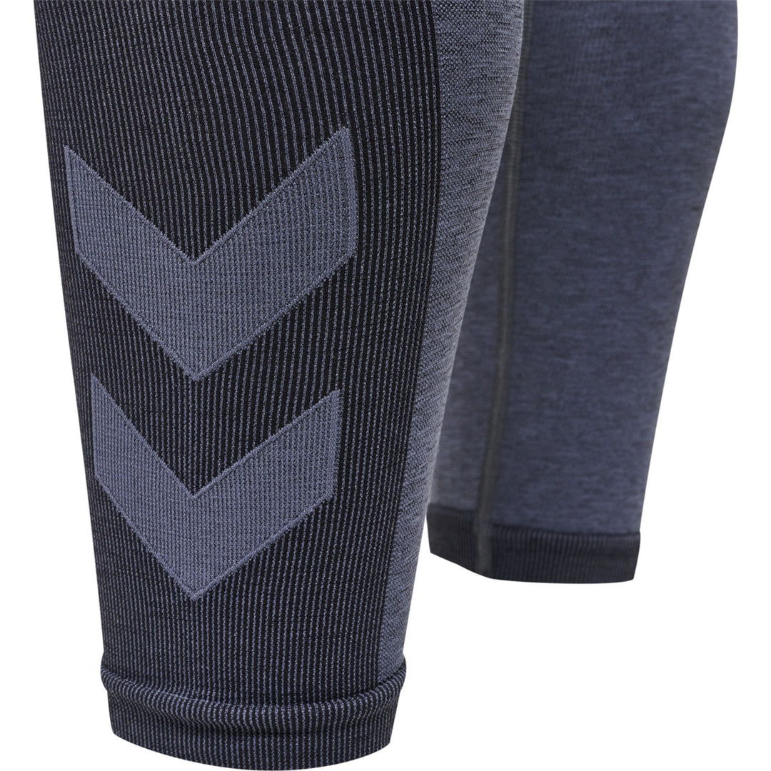 Hummel Hmlte Mike Seamless Tights - black/asphalt melange