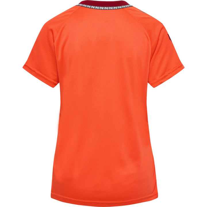Hummel Hmlongrid Poly Jersey S/S Wo - nasturtium/rhubarb