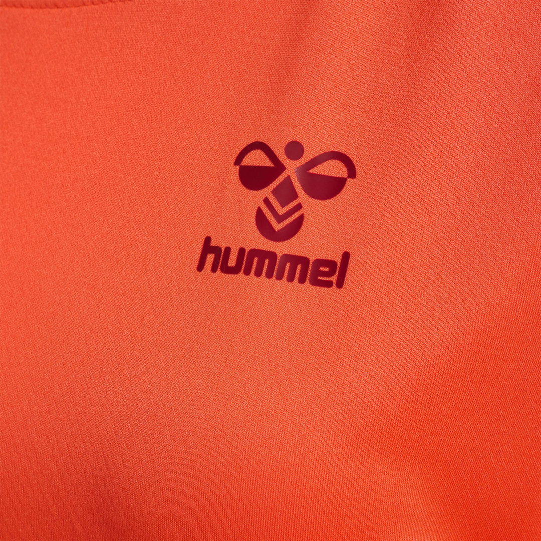 Hummel Hmlongrid Poly Jersey S/S Wo - nasturtium/rhubarb