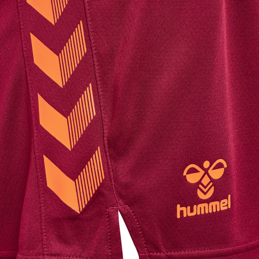 Hummel Hmlongrid Poly Shorts Wo - rhubarb/nasturtium