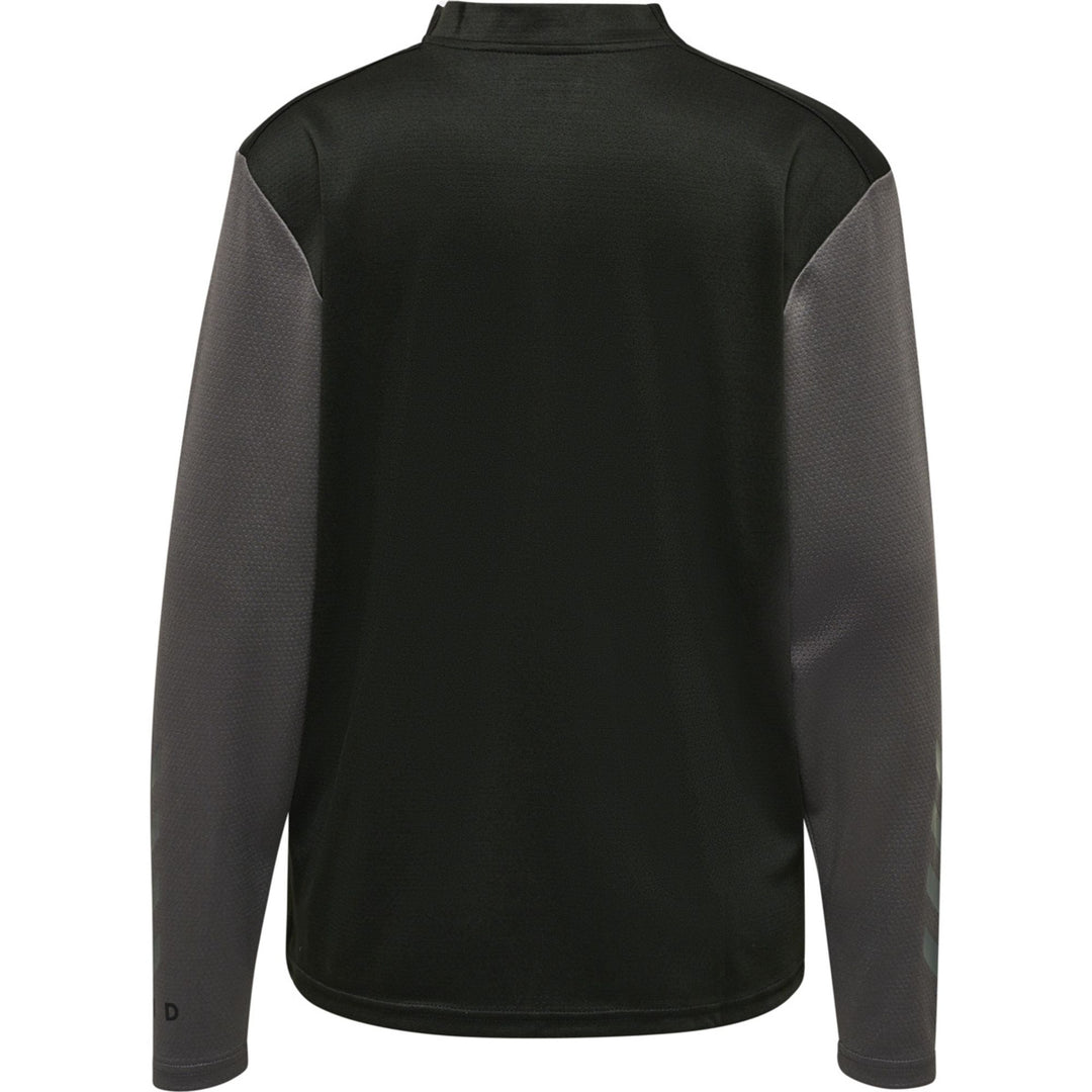Hummel Hmlongrid 1/2 Zip Poly Sweat Wo - jet black/forged iron