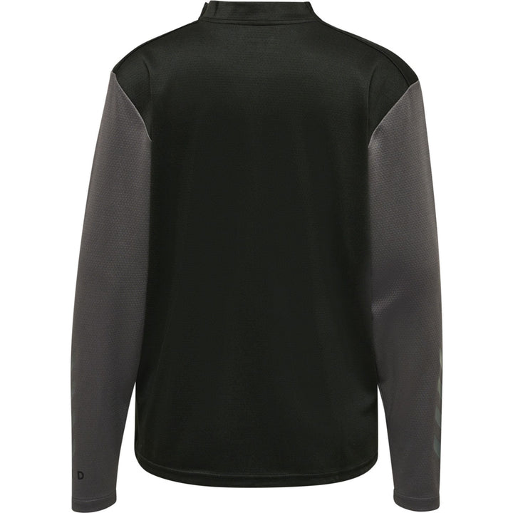 Hummel Hmlongrid 1/2 Zip Poly Sweat Wo - jet black/forged iron