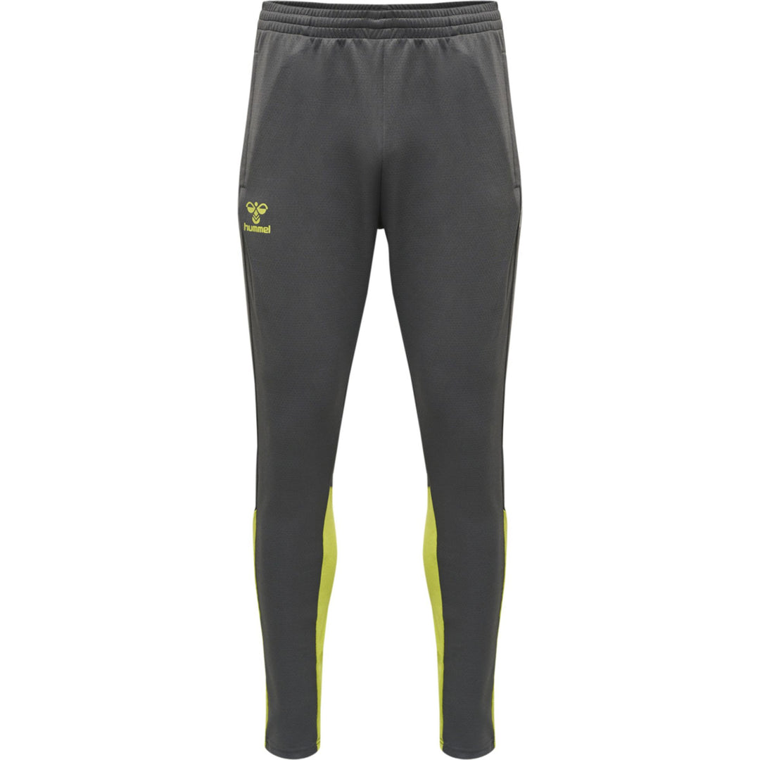 Hummel Hmlongrid Poly Pants - forged iron/dark citron