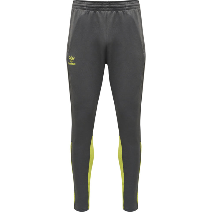 Hummel Hmlongrid Poly Pants - forged iron/dark citron