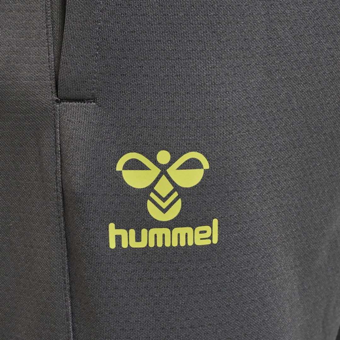 Hummel Hmlongrid Poly Pants - forged iron/dark citron