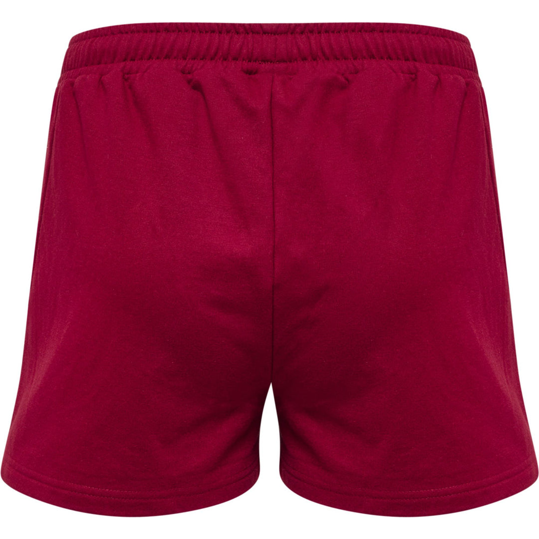 Hummel Hmloffgrid Cotton Shorts Wo - rhubarb/nasturtium