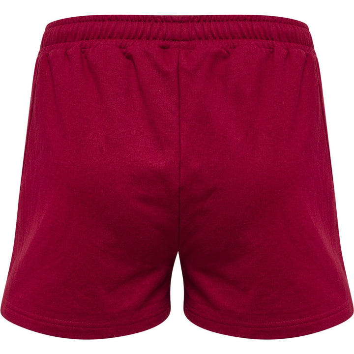 Hummel Hmloffgrid Cotton Shorts Wo - rhubarb/nasturtium