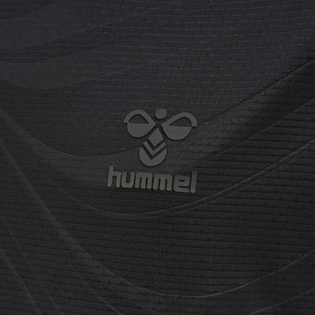 Hummel Hmlongrid Poly Tee S/S Kids - jet black/forged iron