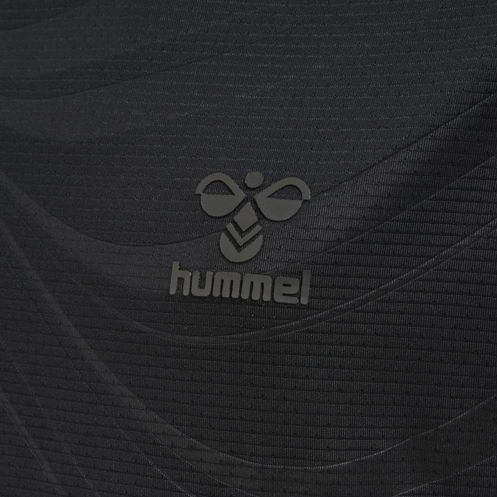 Hummel Hmlongrid Poly Tee S/S Kids - jet black/forged iron
