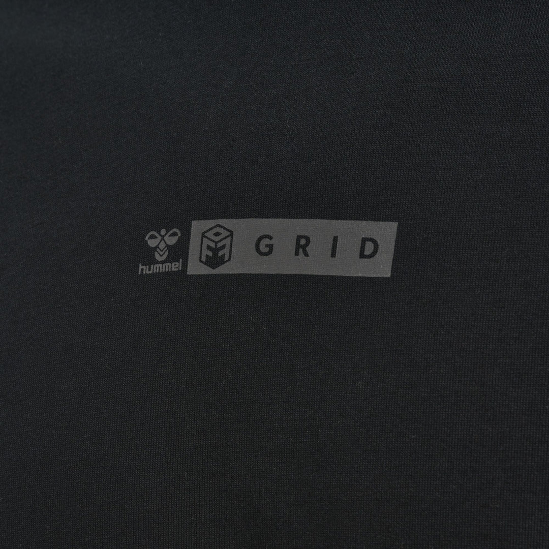 Hummel Hmloffgrid Tee S/S - jet black/forged iron