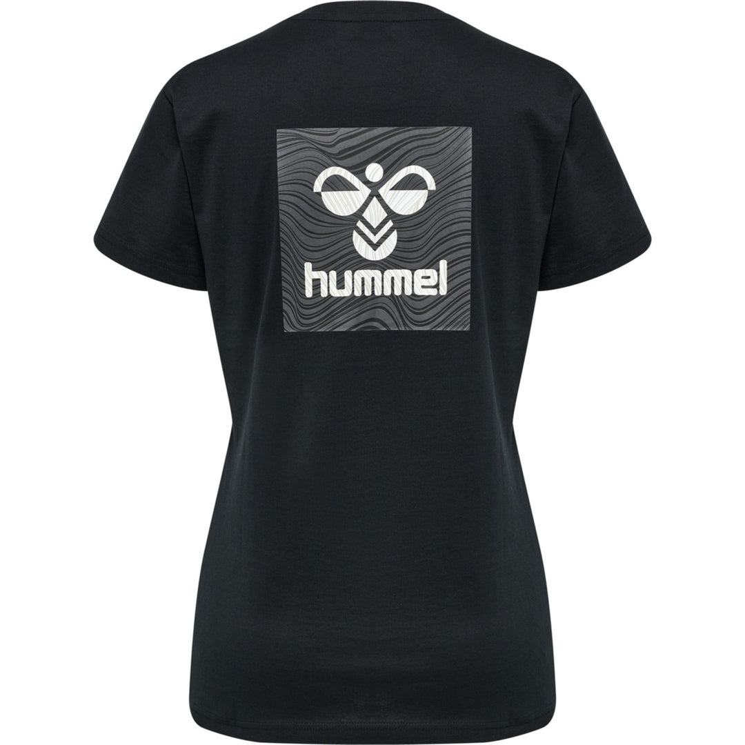 Hummel Hmloffgrid Tee S/S Wo - jet black/forged iron