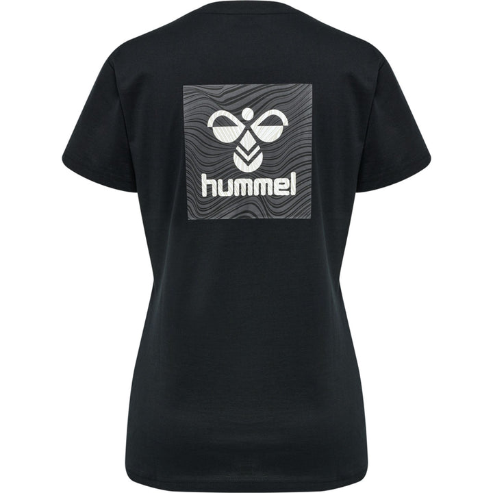 Hummel Hmloffgrid Tee S/S Wo - jet black/forged iron