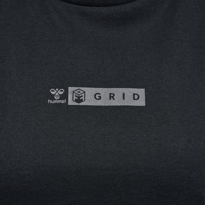 Hummel Hmloffgrid Tee S/S Wo - jet black/forged iron
