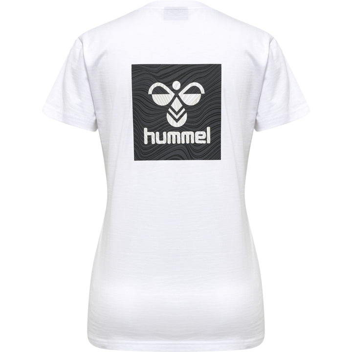 Hummel Hmloffgrid Tee S/S Wo - white/forged iron
