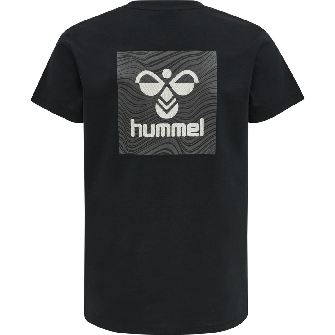 Hummel Hmloffgrid Tee S/S Kids - jet black/forged iron