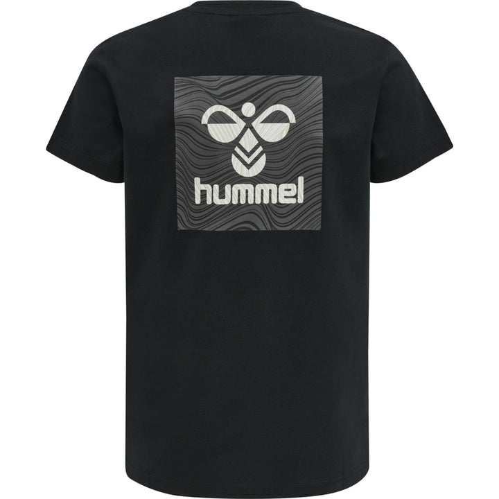 Hummel Hmloffgrid Tee S/S Kids - jet black/forged iron