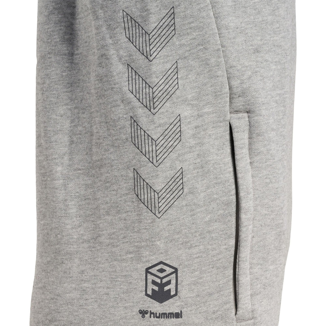 Hummel Hmloffgrid Hoodie Kids - grey melange/forged iron