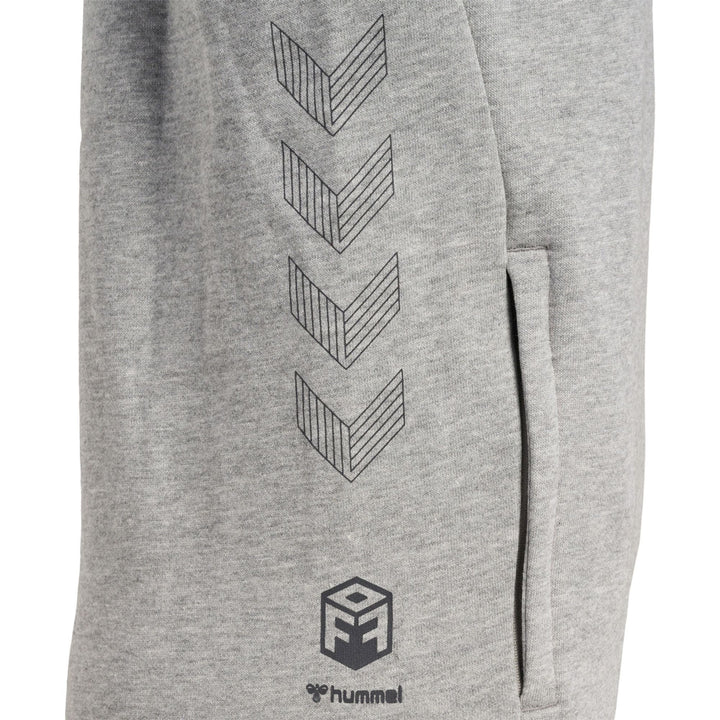 Hummel Hmloffgrid Hoodie Kids - grey melange/forged iron