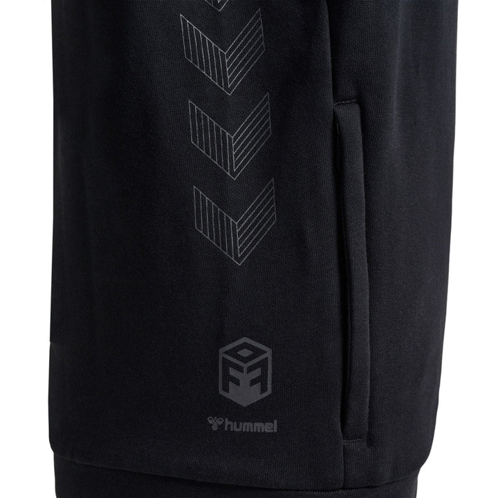 Hummel Hmloffgrid Hoodie Kids - jet black/forged iron