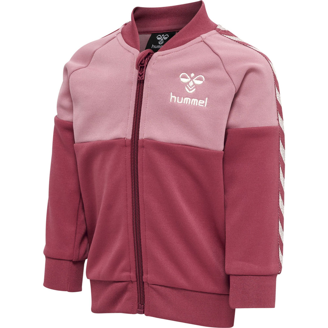 Hummel hmlOLEK ZIP JACKET - earth red