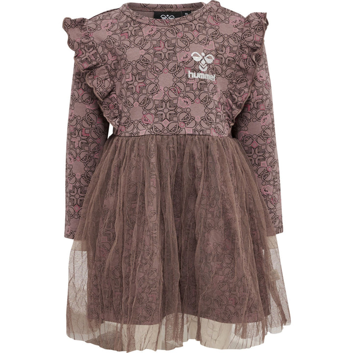 Hummel hmlFIA DRESS L/S - deep taupe