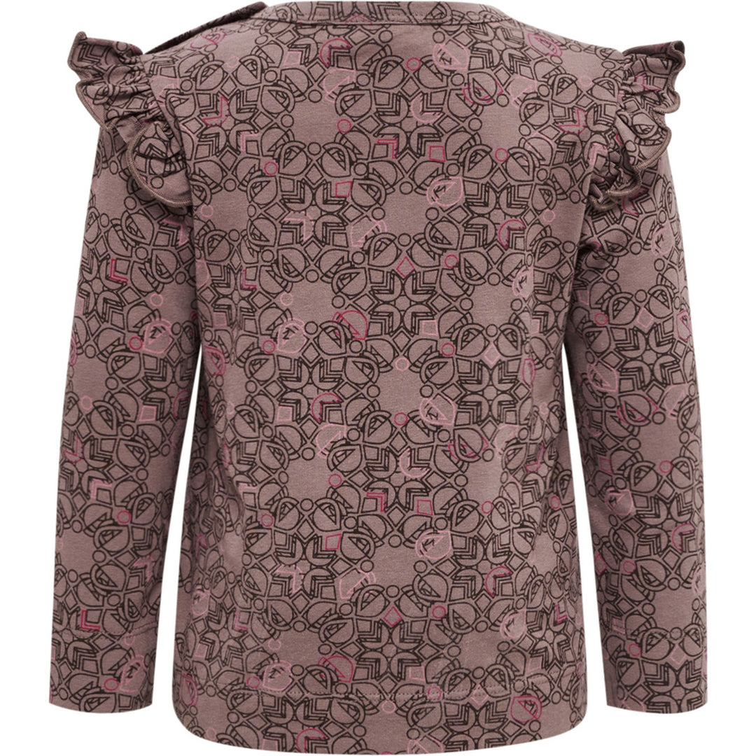 Hummel hmlFIA T-SHIRT L/S - deep taupe