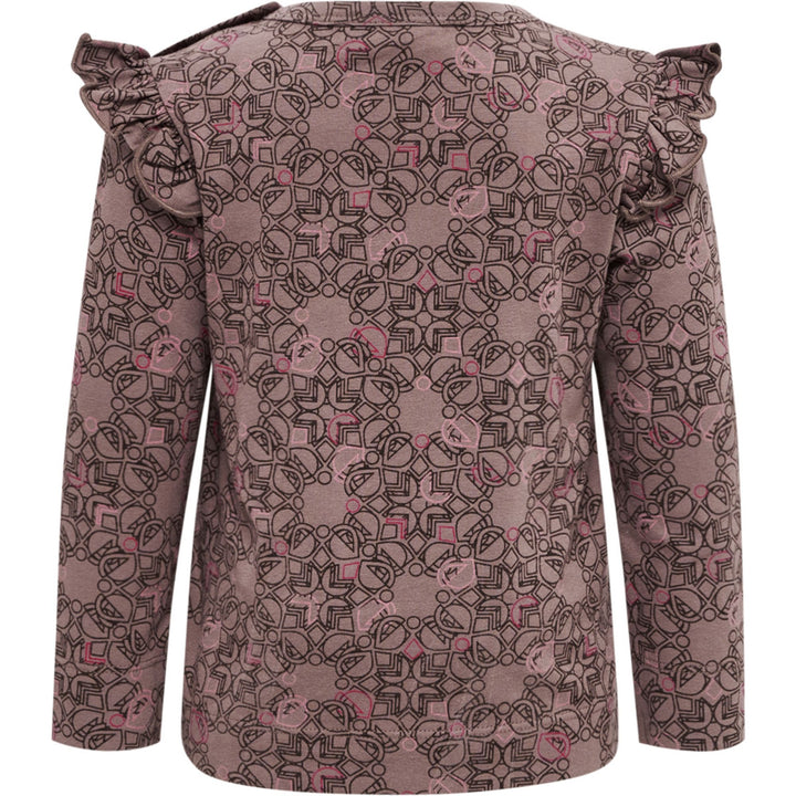 Hummel hmlFIA T-SHIRT L/S - deep taupe