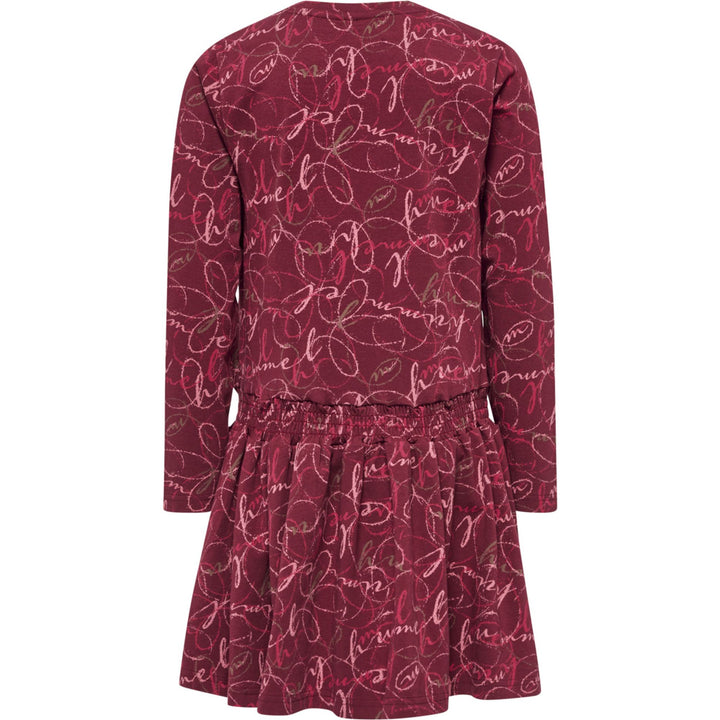 Hummel hmlMERRY DRESS L/S - cordovan