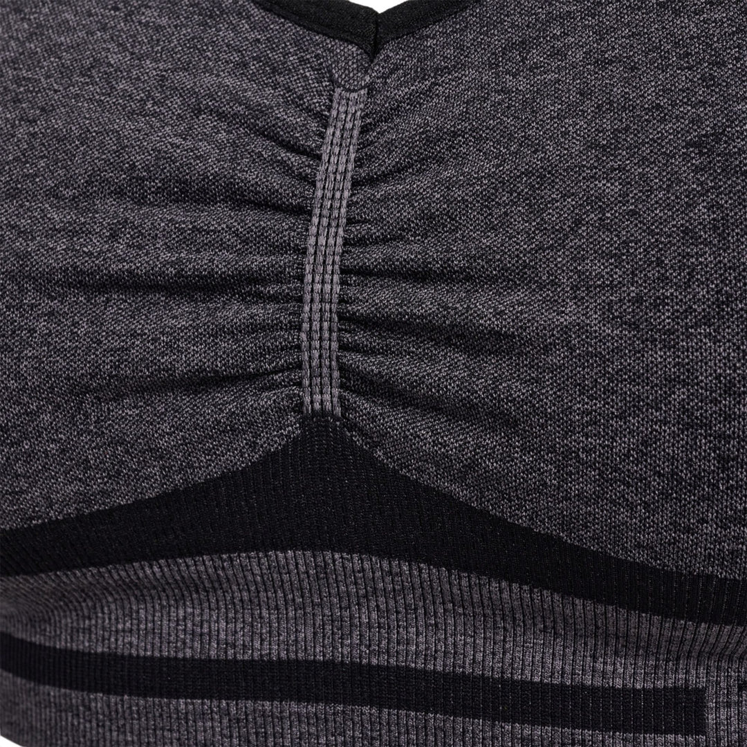 Hummel Hmlmt Lulu Seamless Scrunch Bra - black melange