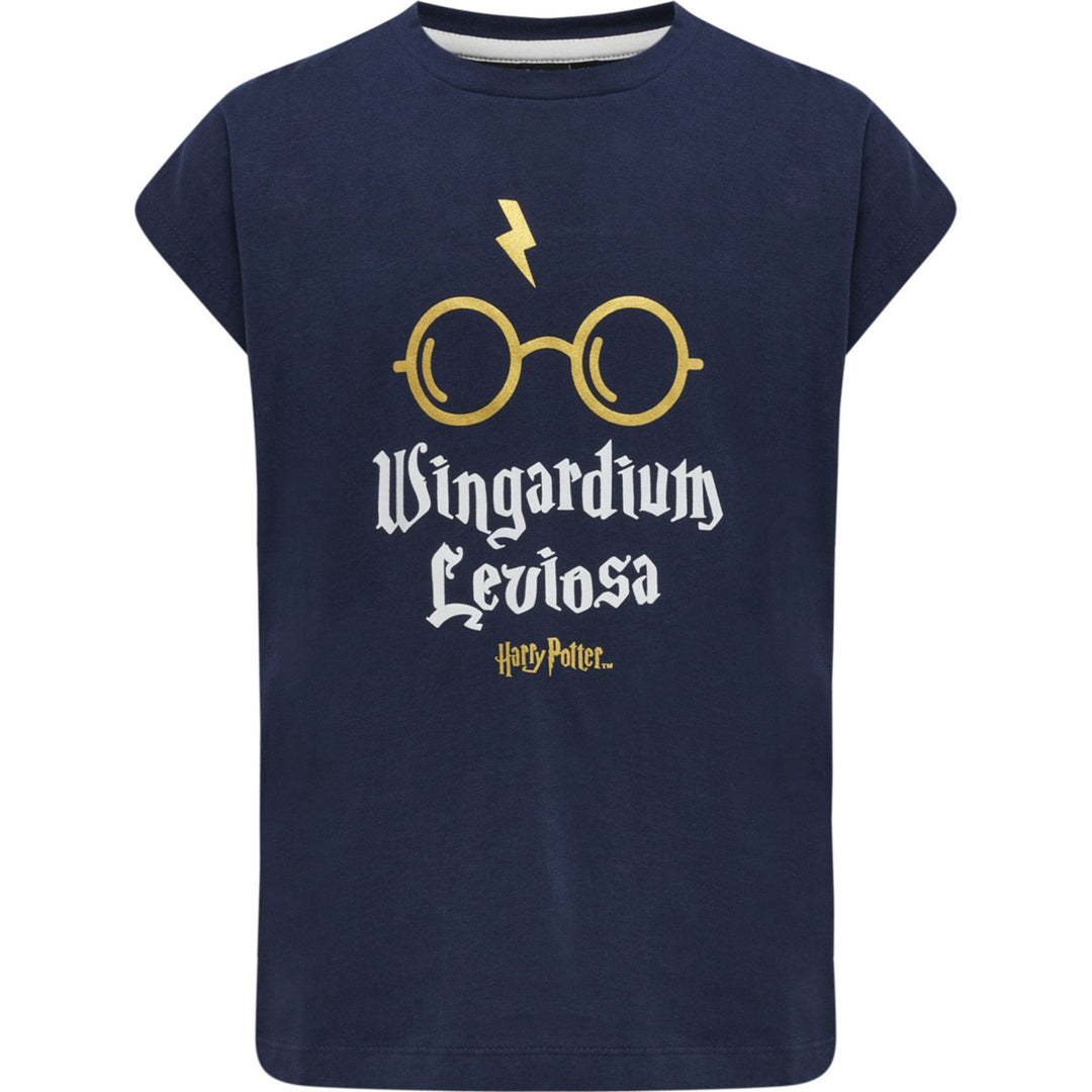 Hummel hmlHARRY POTTER DIEZ T-SHIRT S/S - black iris