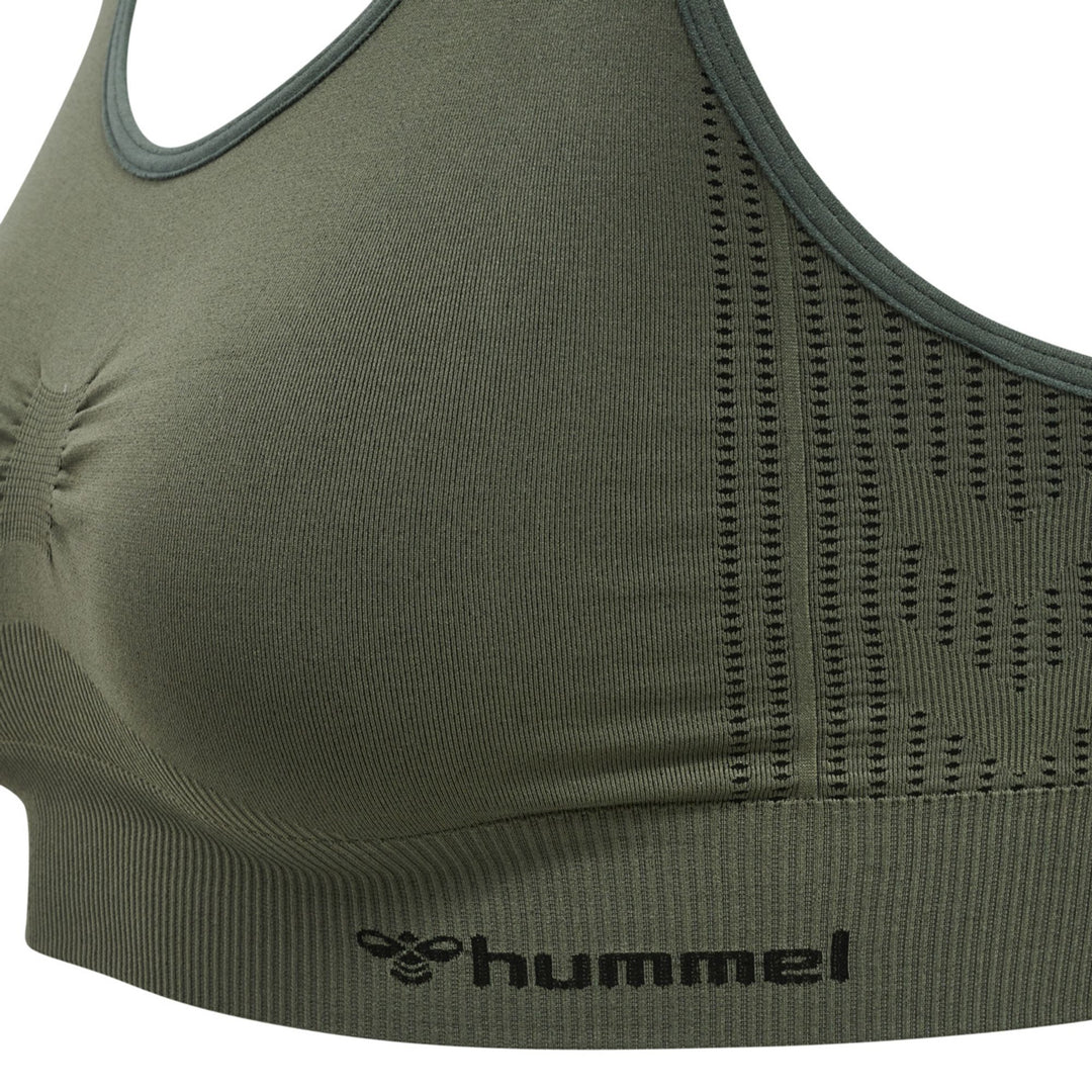 Hummel hmlSHAPING SEAMLESS SPORTS TOP - thyme