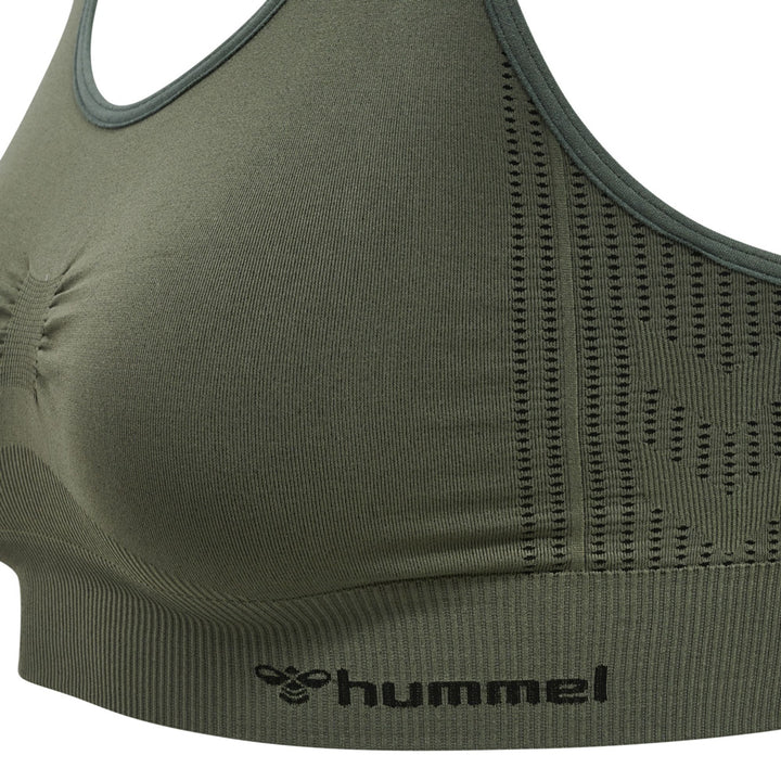 Hummel hmlSHAPING SEAMLESS SPORTS TOP - thyme