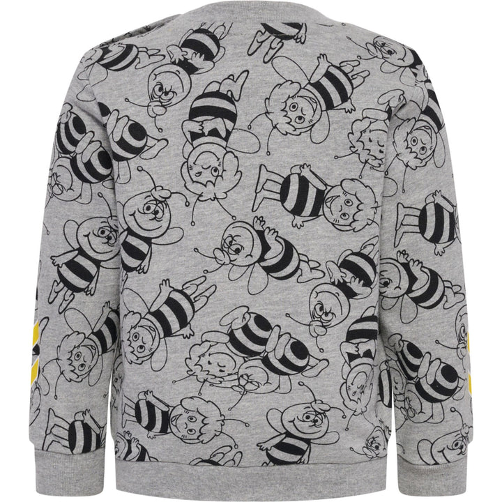 Hummel hmlMAYA AOP CREWSUIT - grey melange