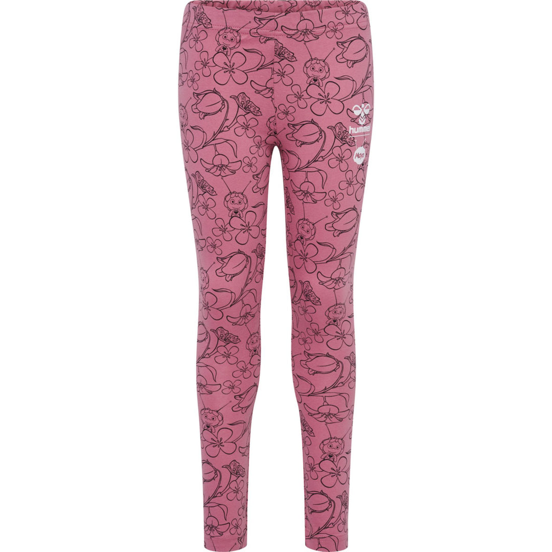 Hummel hmlMAYA FLOWER AOP ONZE TIGHTS - heather rose
