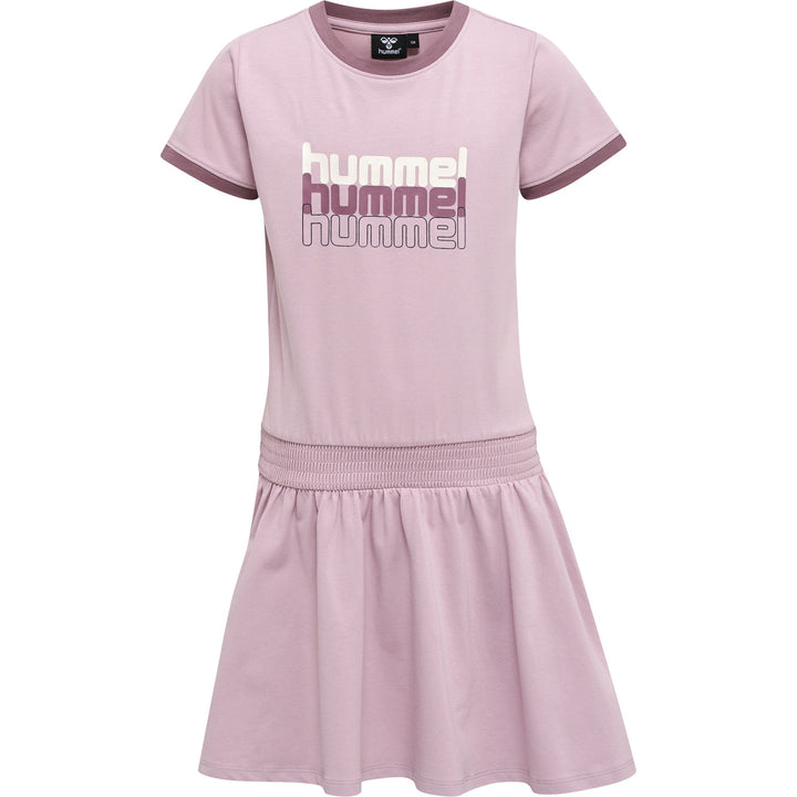 Hummel hmlCLOUD DRESS S/S - dawn pink