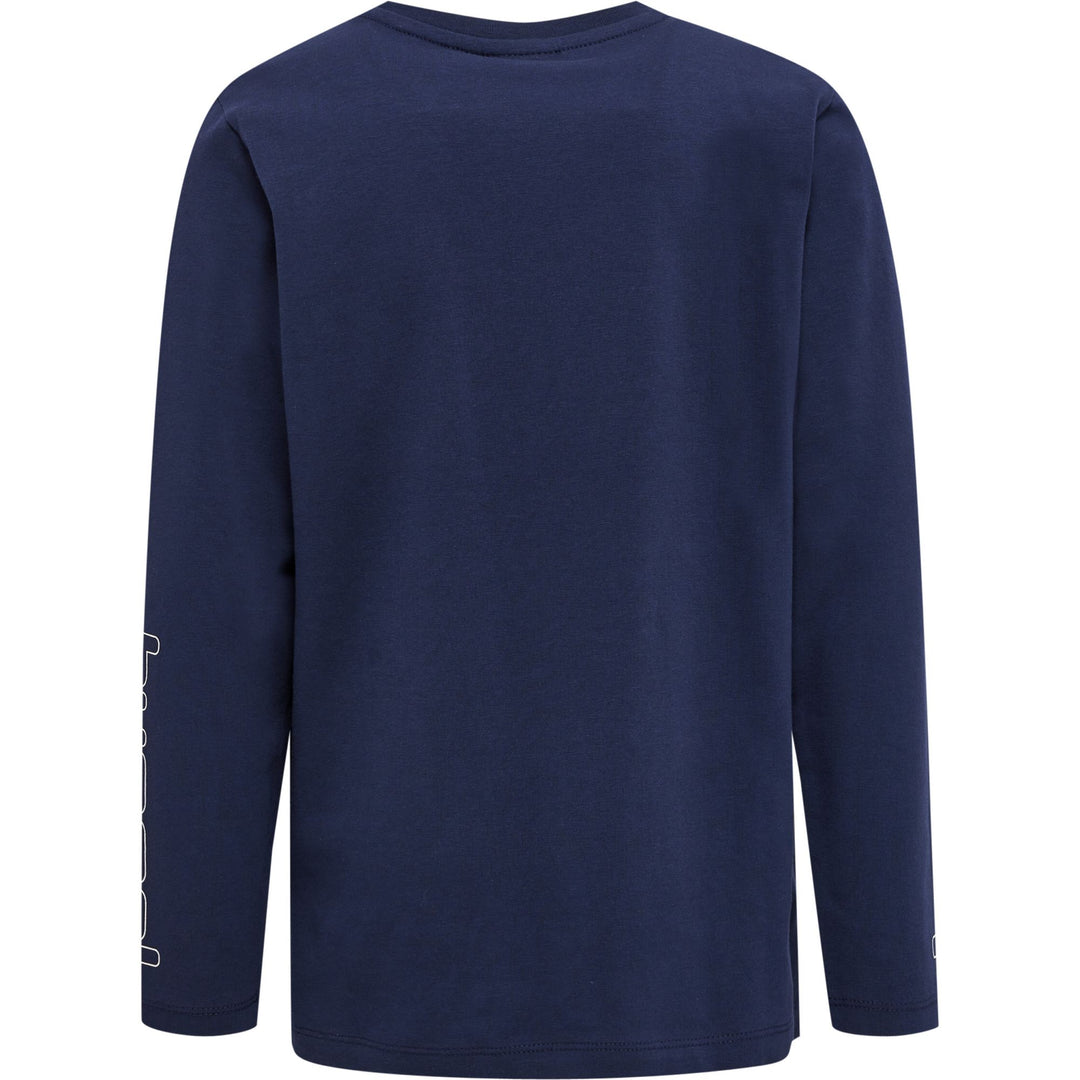 Hummel hmlCLOUD T-SHIRT L/S - black iris
