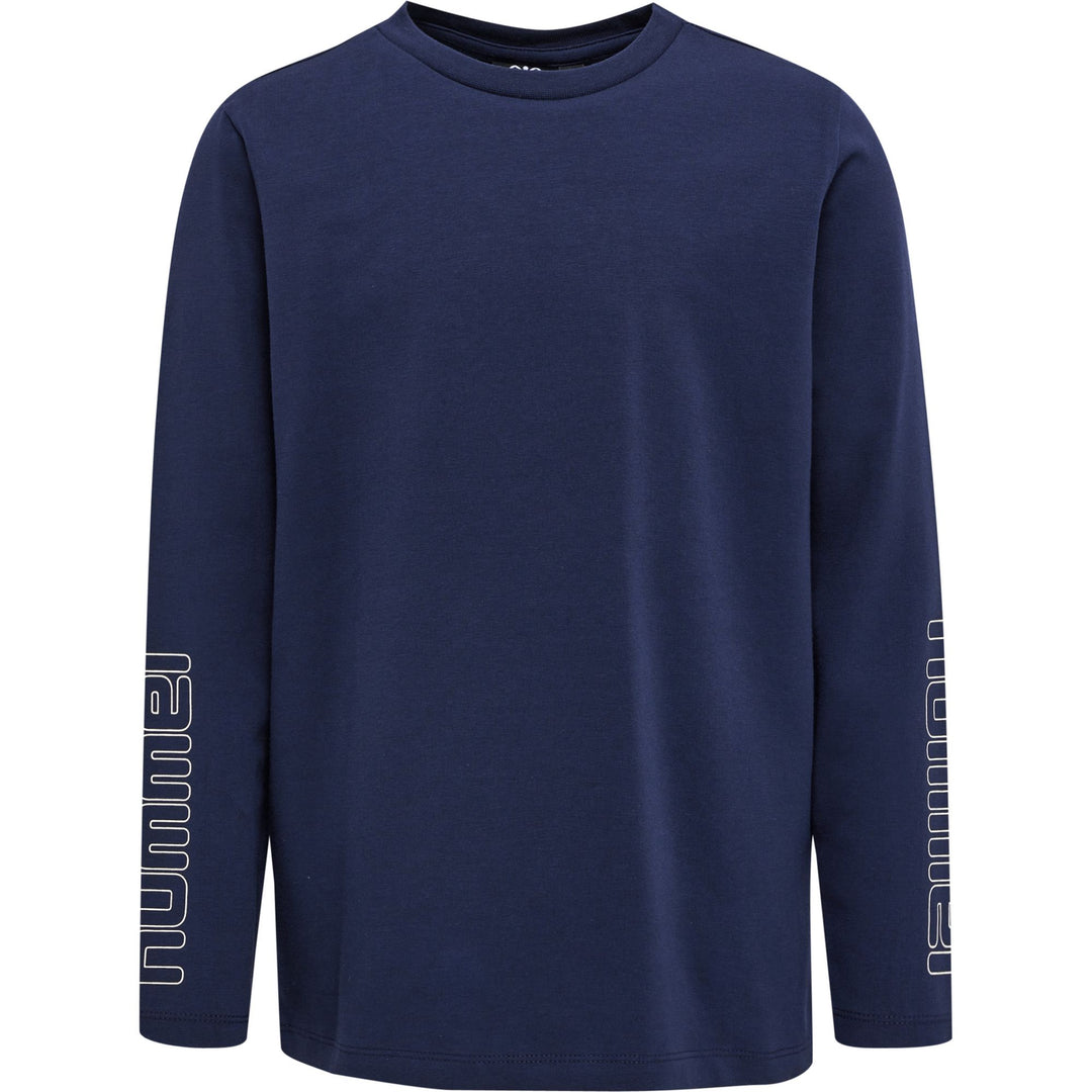 Hummel hmlCLOUD T-SHIRT L/S - black iris