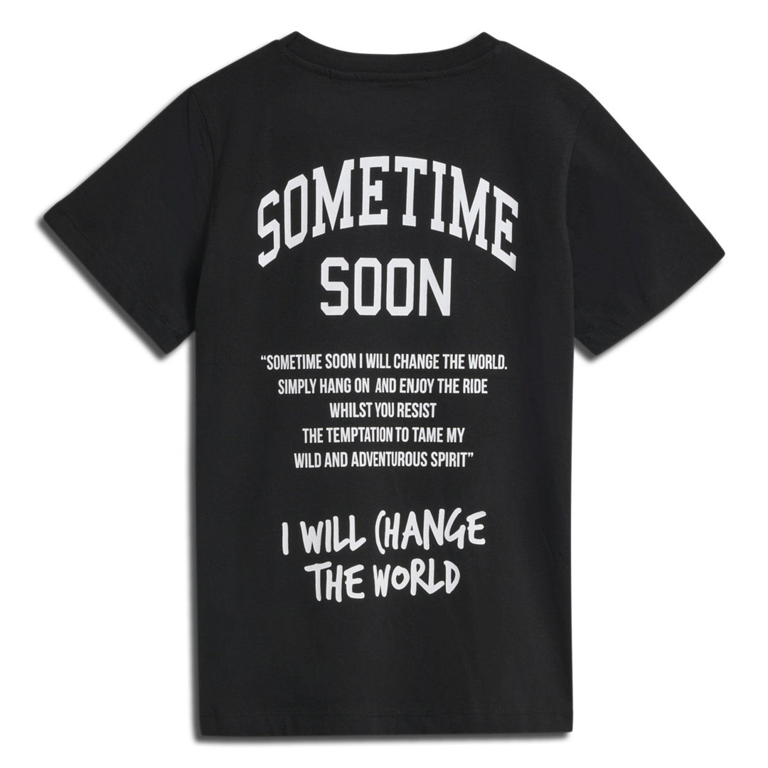 Hummel stmDIMAS T-SHIRT S/S - BLACK - 110 - black