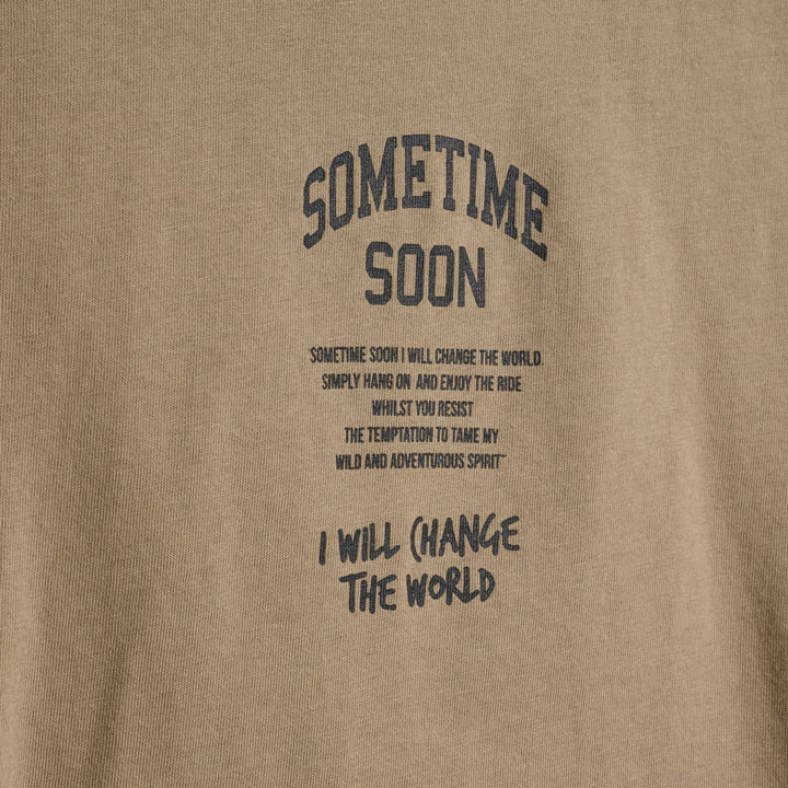Hummel stmDIMAS T-SHIRT S/S - SEPIA TINT - 104 - sepia tint