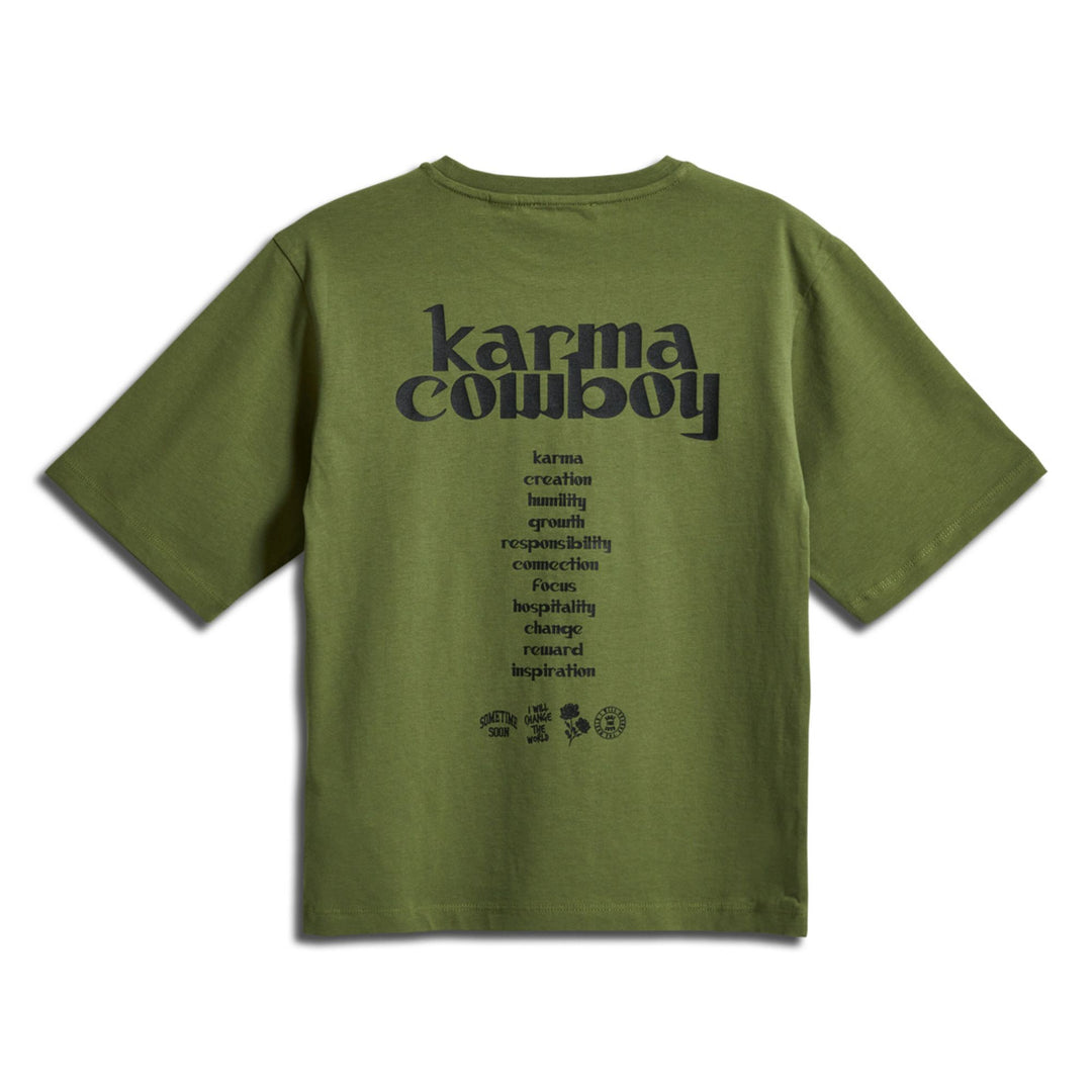 Hummel stmKARMA T-SHIRT S/S - OLIVE BRANCH - 104 - olive branch