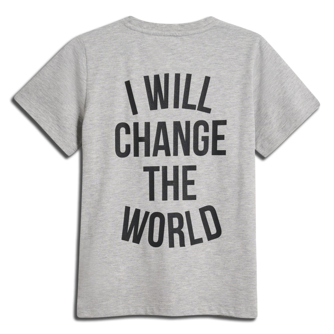 Hummel stmREVOLUTION T-SHIRT S/S - GREY MELANGE - 104 - grey melange